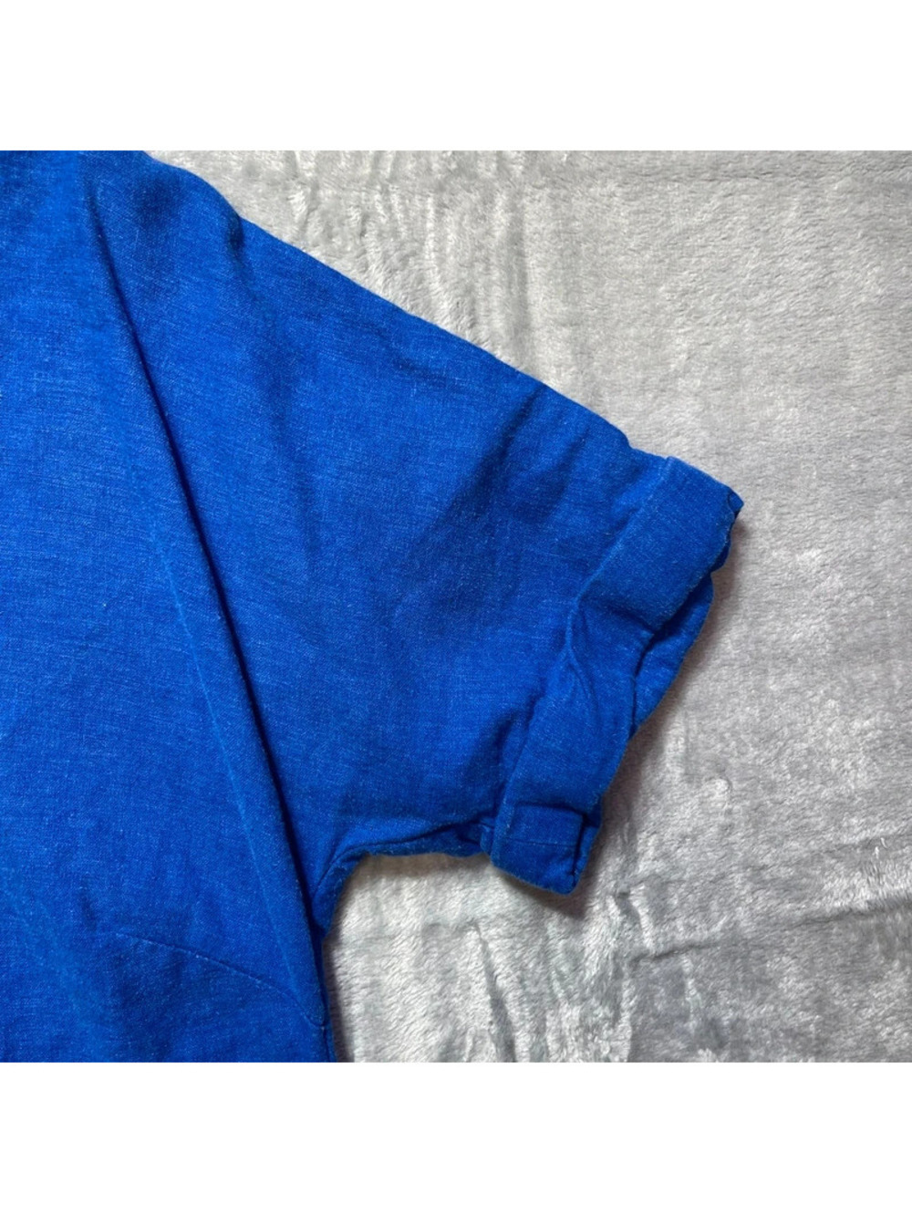 Vineyard Vines Women's Linen Shift Dress Blue Short Sleeve Size 0 - Picture 3 of 8